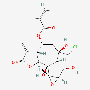 molecular formula C20H25ClO8 B1241214 Eupachloroxin 