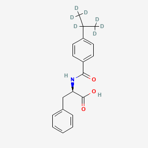 N--[4-(1-Methylethyl)benzoyl]-D-phenylalanine-d7