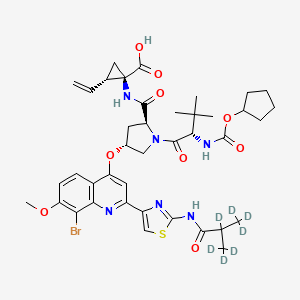 molecular formula C40H49BrN6O9S B12412173 Faldaprevir-d7 