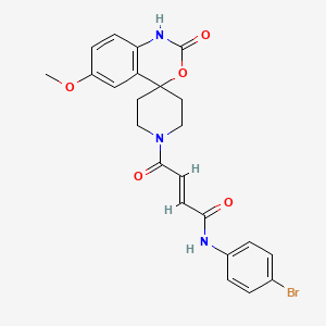 molecular formula C23H22BrN3O5 B12412175 Chitin synthase inhibitor 5 