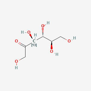 molecular formula C6H12O6 B12412185 (3S,4R,5R)-1,3,4,5,6-pentahydroxy(313C)hexan-2-one 