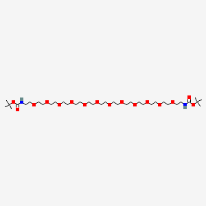 molecular formula C36H72N2O16 B12412217 Boc-NH-PEG12-NH-Boc 