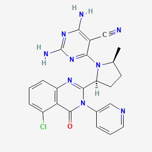 molecular formula C23H20ClN9O B12412239 PI3K|A/|A-IN-3 