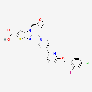 molecular formula C28H26ClFN4O4S B12412248 GLP-1R agonist 17 