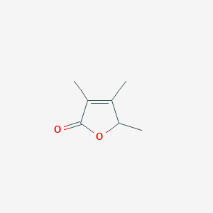 molecular formula C7H10O2 B1241225 3,4,5-Trimethyl-2(5H)-furanone CAS No. 33488-51-6