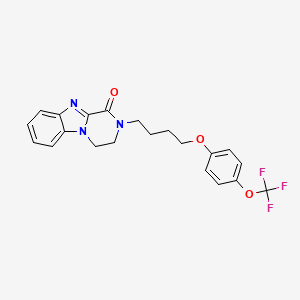 molecular formula C21H20F3N3O3 B12412269 mGluR2 modulator 1 