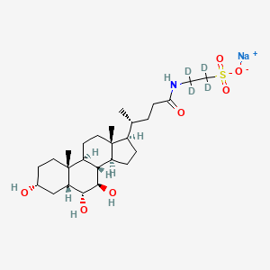 Tauro-omega-muricholic acid-d4 (sodium)