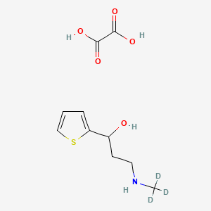 3-(Methylamino)-1-(thiophen-2-yl)propan-1-ol-d3 (oxalate)