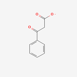 molecular formula C9H7O3- B1241230 3-Oxo-3-phenylpropionate 