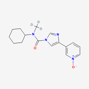 N-Cyclohexyl-N-methyl-4-(1-oxido-3-pyridinyl)-1H-imidazole-1-carboxamide-d3