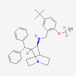 molecular formula C32H40N2O B12412318 Maropitant-13C,d3 