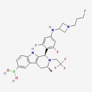 molecular formula C26H29BF6N4O2 B12412377 Estrogen receptor antagonist 3 