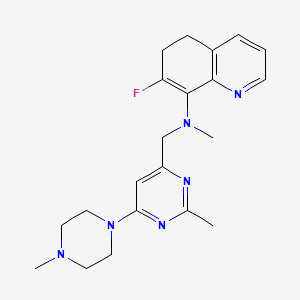 molecular formula C21H27FN6 B12412384 CXCR4 antagonist 9 