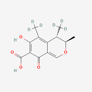 molecular formula C13H14O5 B12412385 Citrinin-d6 