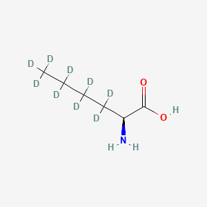 molecular formula C6H13NO2 B12412431 L-Norleucine-d9 