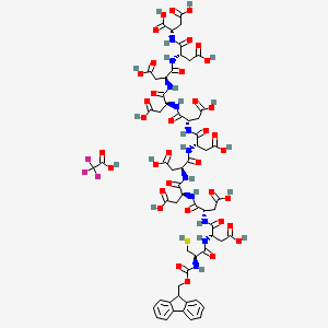 molecular formula C60H68F3N11O36S B12412439 Fmoc-Cys-Asp10 (TFA) 