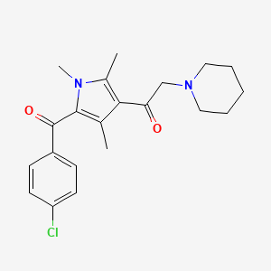 1-[5-(4-Chlorobenzoyl)-1,2,4-trimethyl-1H-pyrrol-3-yl]-2-piperidinoethanone