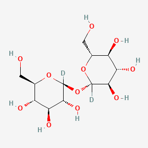 (2S,3R,4S,5S,6R)-2-deuterio-2-[(2S,3R,4S,5S,6R)-2-deuterio-3,4,5-trihydroxy-6-(hydroxymethyl)oxan-2-yl]oxy-6-(hydroxymethyl)oxane-3,4,5-triol