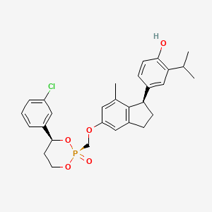 molecular formula C29H32ClO5P B12412495 THR-|A agonist 3 