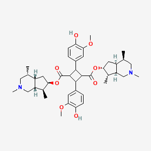 molecular formula C42H58N2O8 B1241254 红花报春叶碱 