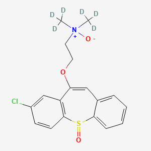 molecular formula C18H18ClNO3S B12412554 Zotepine N,S-Dioxide-d6 