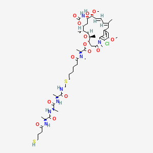 molecular formula C52H78ClN7O14S2 B12412564 HS-(CH2)3CO-L-Ala-D-Ala-L-Ala-NH-CH2-S-(CH2)5-CO-DM 