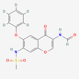 molecular formula C17H14N2O6S B12412588 Iguratimod-d5 