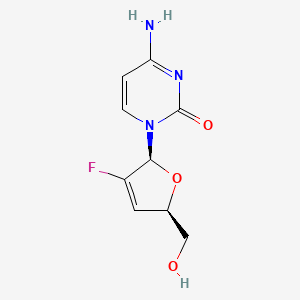 4-amino-1-[(2S,5R)-3-fluoro-5-(hydroxymethyl)-2,5-dihydrofuran-2-yl]pyrimidin-2-one