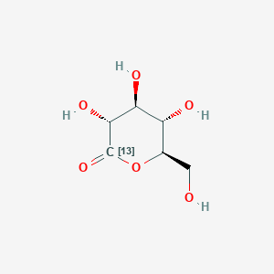 molecular formula C6H10O6 B12412635 D-Glucono-1,5-lactone-1-13C 