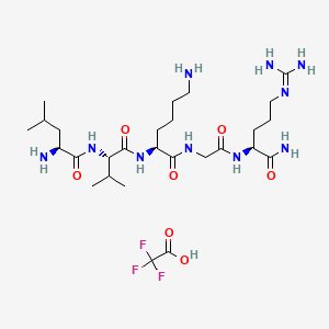 molecular formula C27H51F3N10O7 B12412650 GLP-1(32-36)amide (TFA) 