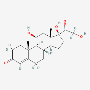 Hydrocortisone-2,2,4,6,6,21,21-d7 (d6 Major)(Cortisol)