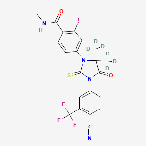 molecular formula C21H16F4N4O2S B12412662 Enzalutamide-d6 