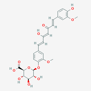 molecular formula C27H28O12 B12412669 Curcumin monoglucuronide 