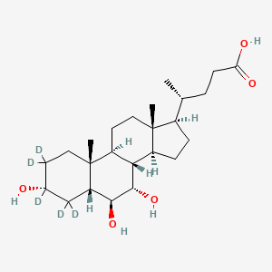 molecular formula C24H40O5 B12412680 alpha-Muricholic Acid-d5 