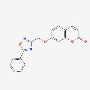 4-methyl-7-[(5-phenyl-1,2,4-oxadiazol-3-yl)methoxy]chromen-2-one