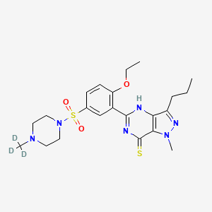 molecular formula C22H30N6O3S2 B12412775 Thiosildenafil-d3 