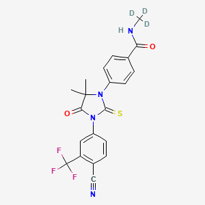 4-[3-[4-cyano-3-(trifluoromethyl)phenyl]-5,5-dimethyl-4-oxo-2-sulfanylideneimidazolidin-1-yl]-N-(trideuteriomethyl)benzamide