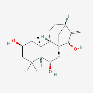 molecular formula C20H32O3 B12412803 2|A,6|A,15|A-Trihydroxy-ent-kaur-16-ene 