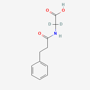 molecular formula C11H13NO3 B12412815 N-(3-Phenylpropionyl)glycine-d2 