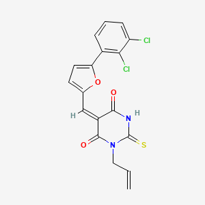 molecular formula C18H12Cl2N2O3S B12412817 SIRT5 inhibitor 2 