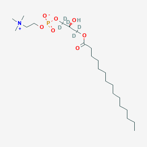 [(2R)-1,1,2,3,3-pentadeuterio-2-hydroxy-3-pentadecanoyloxypropyl] 2-(trimethylazaniumyl)ethyl phosphate