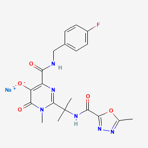 molecular formula C20H20FN6NaO5 B12412848 Raltegravir (sodium) 