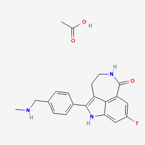 molecular formula C21H22FN3O3 B12412850 Rucaparib (acetate) 