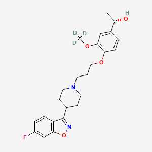 molecular formula C24H29FN2O4 B12412861 (S)-Hydroxy iloperidone-d3 