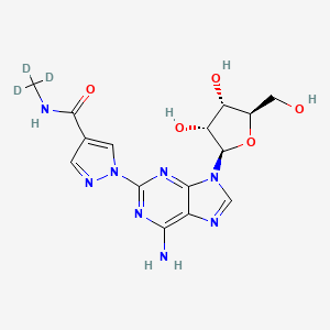 molecular formula C15H18N8O5 B12412869 Regadenoson-d3 