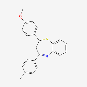 2-(4-Methoxyphenyl)-4-(4-methylphenyl)-2,3-dihydro-1,5-benzothiazepine