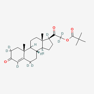 molecular formula C26H38O4 B12412882 Desoxycorticosterone Pivalate-d8 