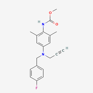 methyl N-[4-[(4-fluorophenyl)methyl-prop-2-ynyl-amino]-2,6-dimethyl-phenyl]carbamate