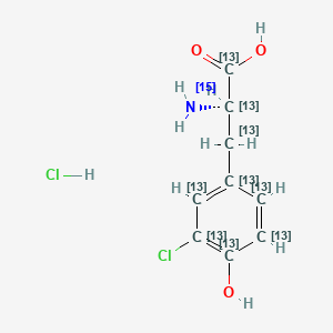 3-Chlorotyrosine-13C9, 15N (hydrochloride)