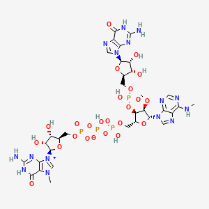 molecular formula C33H45N15O24P4 B12412947 m7Gpppm6AmpG 